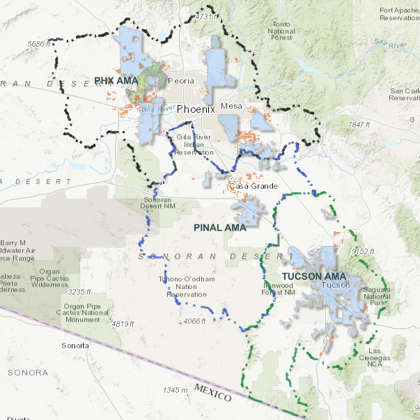 Arizona membership locator map